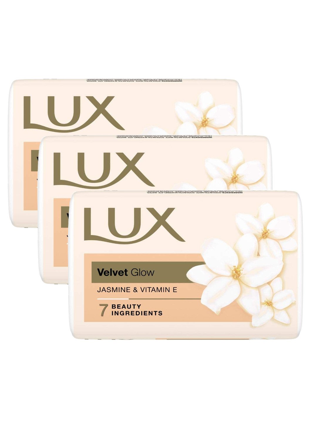 Lux Velvet Glow Jasmine Vitamin E Bathing Soap 150g(Pack of 3)